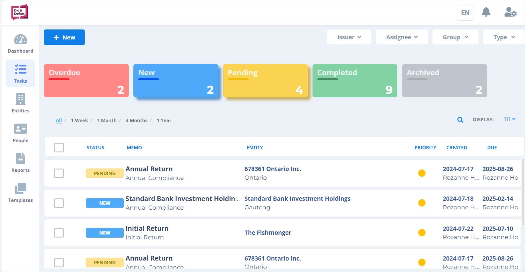 Unity® Entity Management - Comprehensive Practice Management from Dye ...